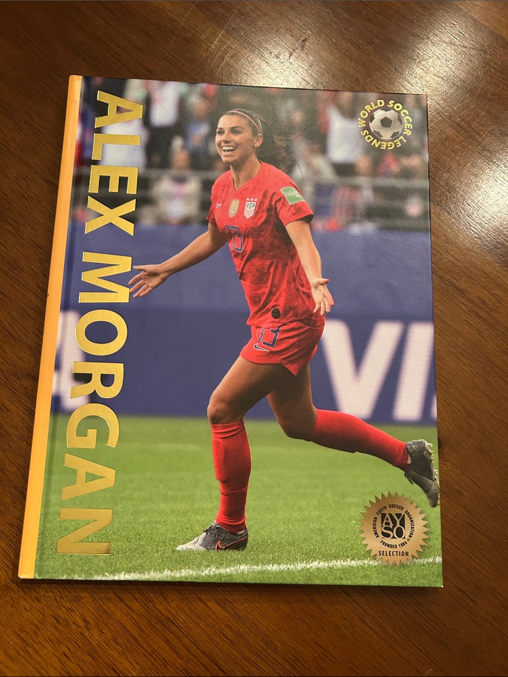 Alex Morgan World Soccer Legends Red Team Hardcover Book
